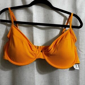Old Navy Bright Orange Underwire Bikini Top